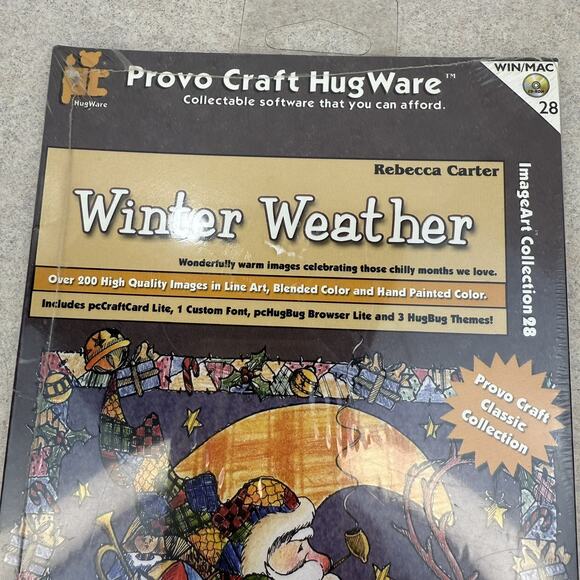 Vintage Provo Craft Hugware Winter Weather Rebecca Carter CD Rom Clip Art Design - Picture 2 of 7